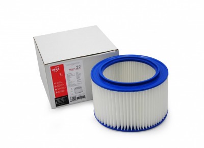 Фильтр складчатый плоский ZS 022 из полиэстера (синтетика) для пылесосов MAKITA 445 x 