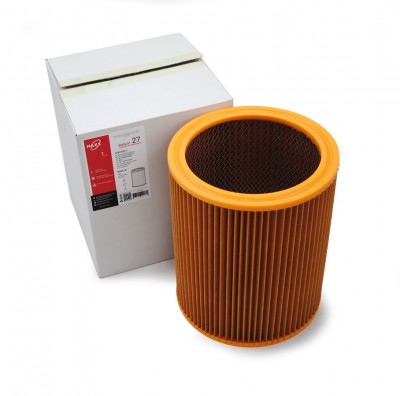 Фильтр цилиндрический ZS 027 из целлюлозы повышенной фильтрации (бумага) для пылесосов MAKITA 449 