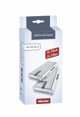 Комплект фильтров Miele SF-HA 50-2 HEPA AirClean XL Pack для пылесосов MIELE (2шт) 
