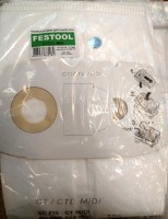 Синтетические мешки-пылесборники Ozone art.253 Original для FESTOOL CT/CTL MIDI тип 498 411 (5шт)