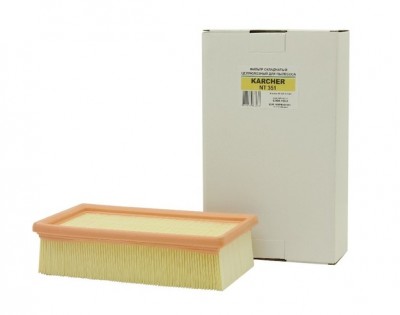 Фильтр складчатый целлюлозный для пылесоса EURO Clean для пылесоса KARCHER Original 6.904-156 