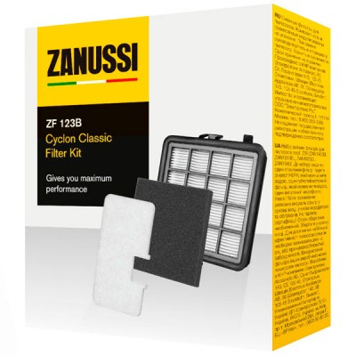 Комплект фильтров Zanussi ZF123B для пылесосов ZANUSSI 