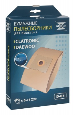 Бумажные пылесборники Neolux D-01 тип DU 105 