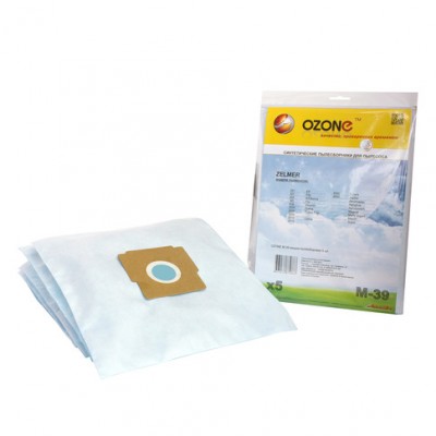 Синтетические мешки-пылесборники Ozone M-39 microne для пылесосов ZELMER тип ZVCA100B (49.4000) 