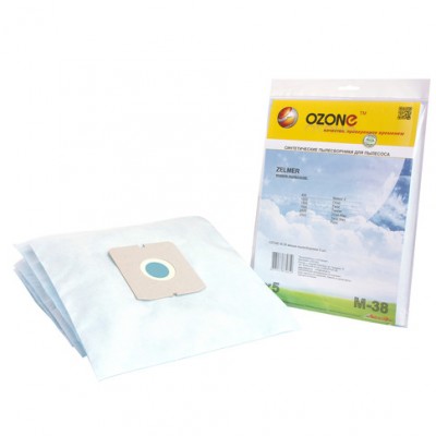 Синтетические мешки-пылесборники Ozone M-38 microne для пылесосов ZELMER тип ZVCA200B (49.4100) 