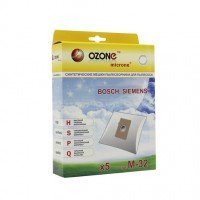 Синтетические мешки-пылесборники Ozone M-32 microne для пылесосов BOSCH, SIEMENS тип BBZ41FK