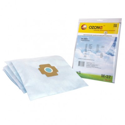 Синтетические мешки-пылесборники Ozone M-37 microne для пылесосов ZELMER тип ec1704 