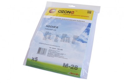 Синтетические мешки-пылесборники Ozone M-28 microne для пылесосов HOOVER тип H30 