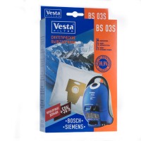 Синтетические пылесборники Vesta Filter BS 03S для пылесосов BOSCH, SIEMENS, тип BBZ41FP