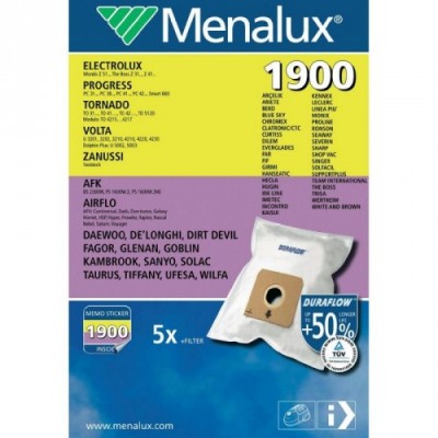 Синтетические пылесборники Menalux 1900 для пылесосов SAMSUNG тип VP-95 