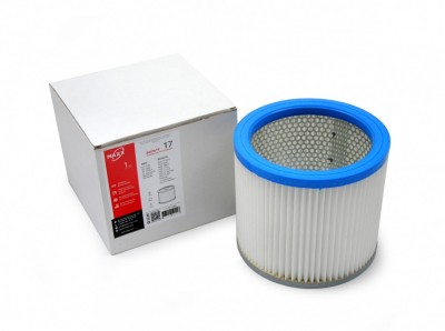 Фильтр патронный складчатый ZS 017 из полиэстера (синтетики) для пылесосов BOSCH GAS 12-30 F (2607432001) 