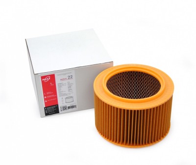 Фильтр складчатый плоский ZS 022 из целлюлозы повышенной степени фильтрации (бумаги) для пылесосов MAKITA 445 x 